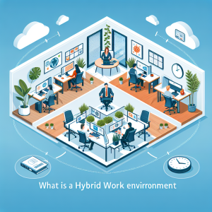 What is a hybrid work environment?